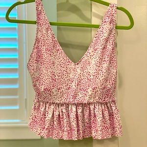 NWOT size medium pink and purple dots